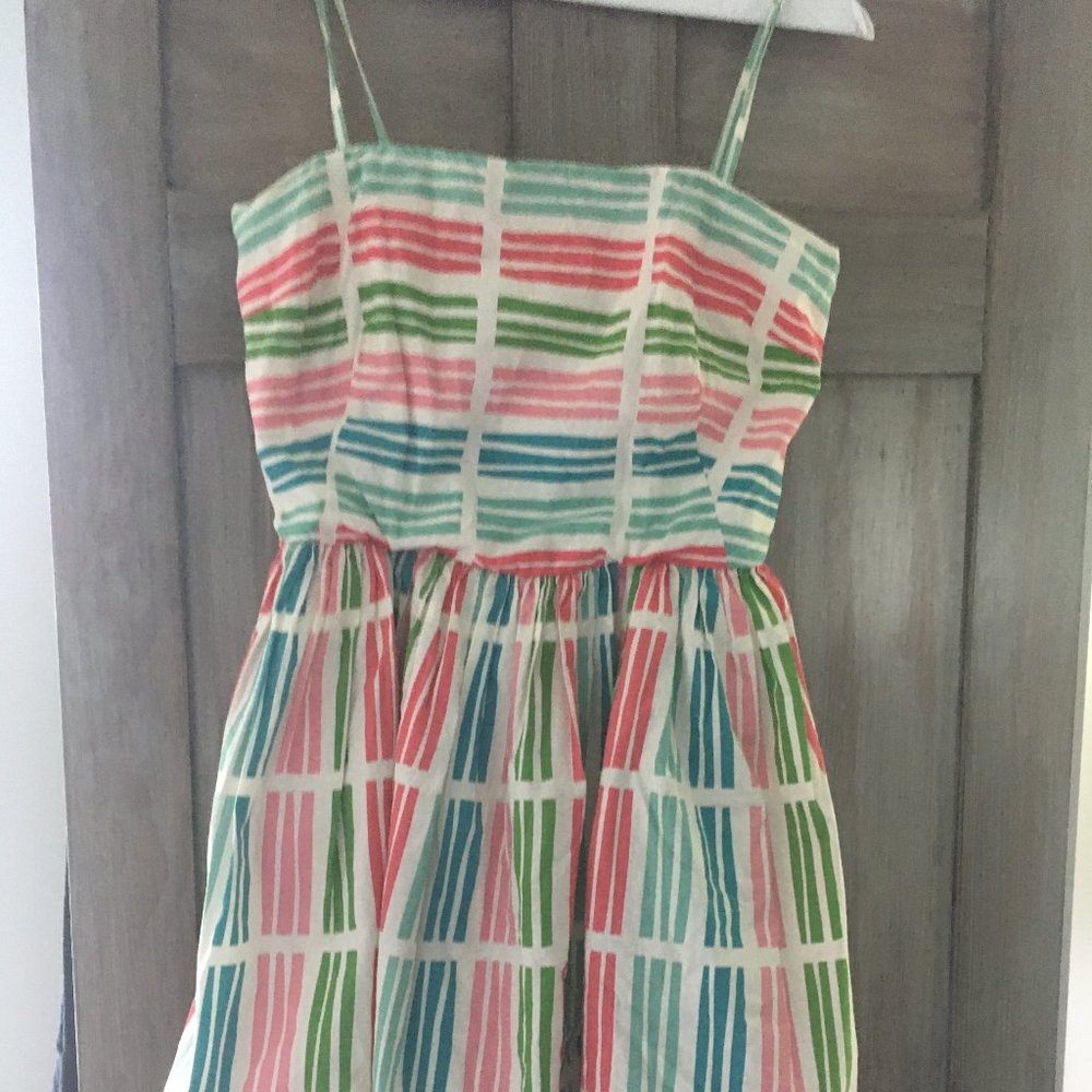 Boden Pastel Retro Summer Dress 8